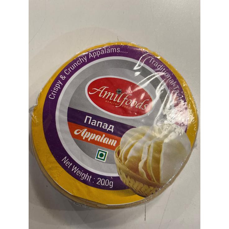 Лепешки индийские папад Amilfoods, 200 г