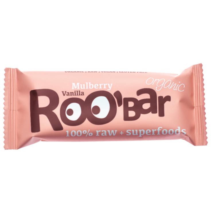 Батончик ROOBAR Mullberry Vanilla с шелковицей и ванилью органический 30 г