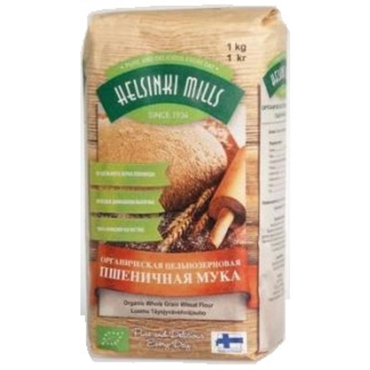 Мука пшеничная цельнозерновая органическая Helsinki Mills, 1 кг