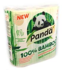 Туалетная бумага антибактериальная из бамбука ЭКО "Панда Роял", 4 рулона