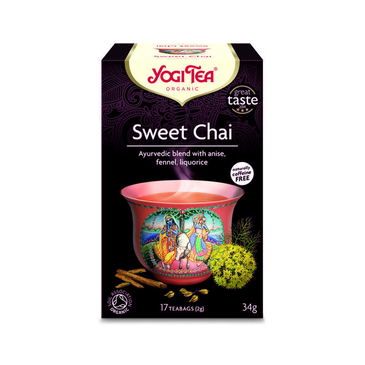 Чай органический Yogi Tea Sweet Chai - Сладкий чай с пряностями БИО 17 пакетиков 34 г
