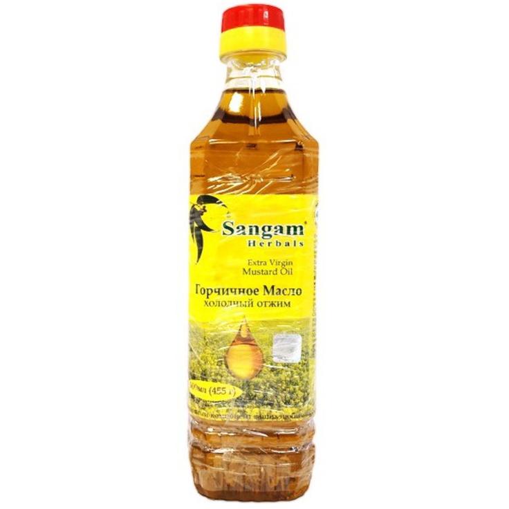 Горчичное масло холодного отжима нерафинированное Sangam Herbals, 500 мл