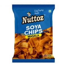 Закуска индийская чипсы из сои со специями Soya Chips Masala NUTTOZ, 150 г