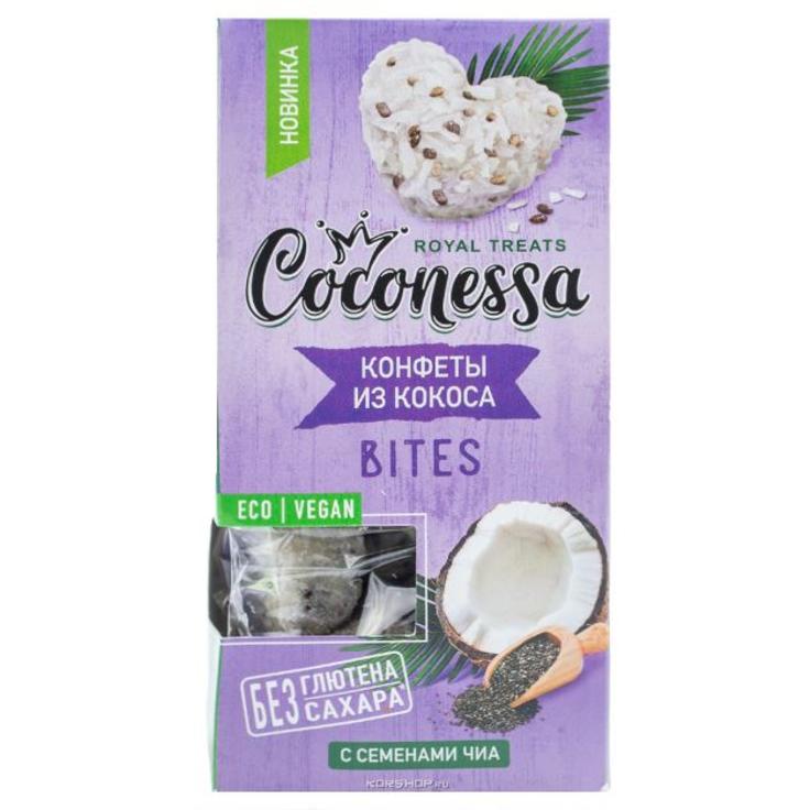Конфеты из кокоса с семенами чиа Coconessa 90 г