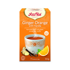 Чай органический Yogi Tea Ginger Orange with Vanilla - Имбирь с апельсином БИО 17 пакетиков 30.6 г