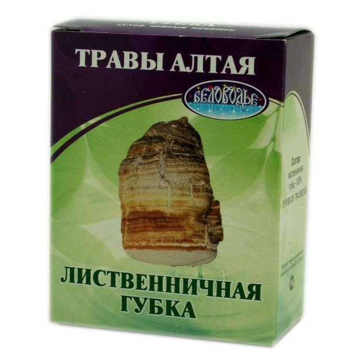 Агарикус (лиственничная губка), гриб, коробка, БЕЛОВОДЬЕ, 30 г