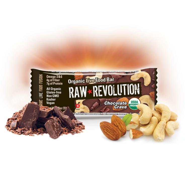 Батончик RAW REVOLUTION орехи и семечки в шоколаде (7 г протеина) органический, 51 г