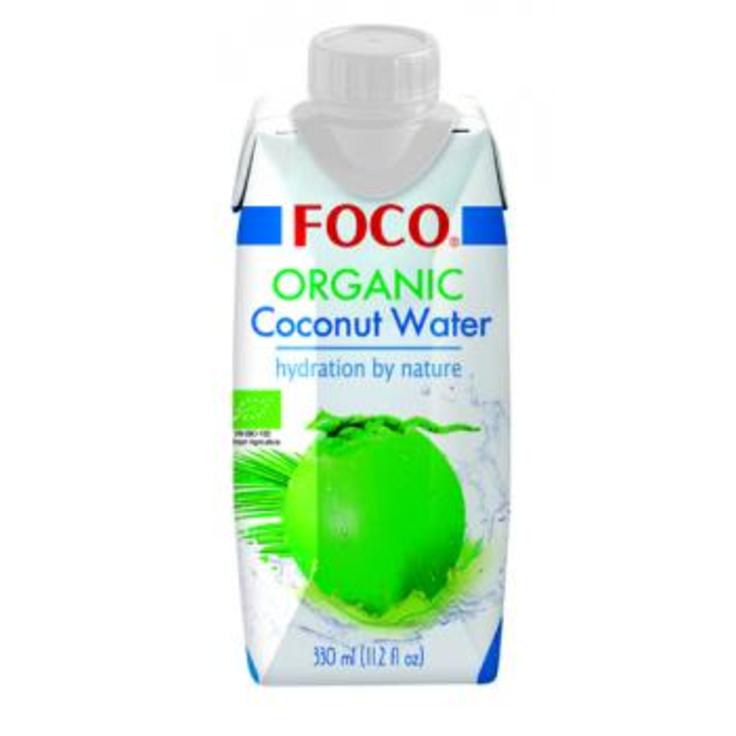 FOCO 100% натуральная органическая кокосовая вода, 330 мл