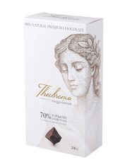 Горький шоколад 70% с ванилью и кокосовым сахаром THEOBROMA Пища Богов, 200 г