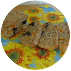 Хлеб бездрожжевой ржано-пшеничный с изюмом, курагой и черносливом "Фруктовый" 600 г