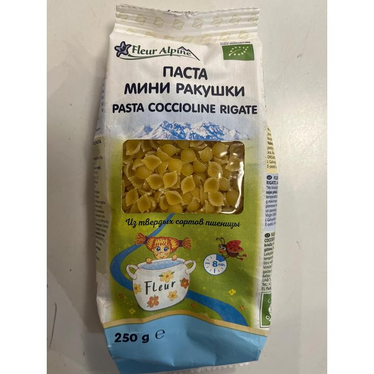 Детские конкильиони ригате из твердых сортов пшеницы БИО Fleur Alpine 250 г