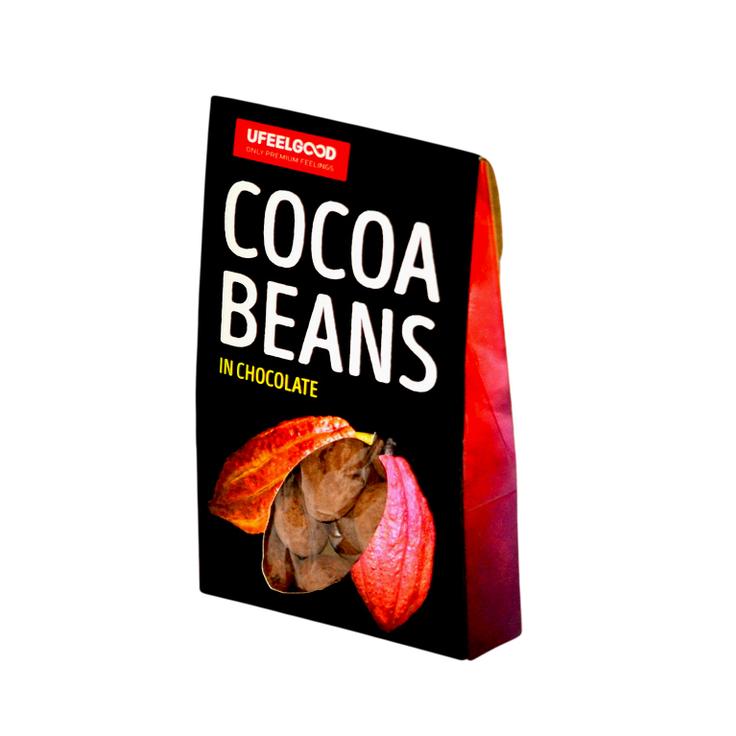 Очищенные какао-бобы в ремесленном шоколаде, ORGANIC UFEELGOOD 50 г